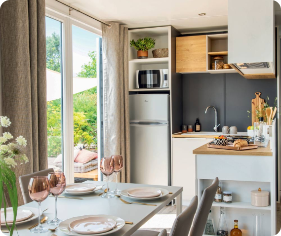 Intérieur d'un mobil-home